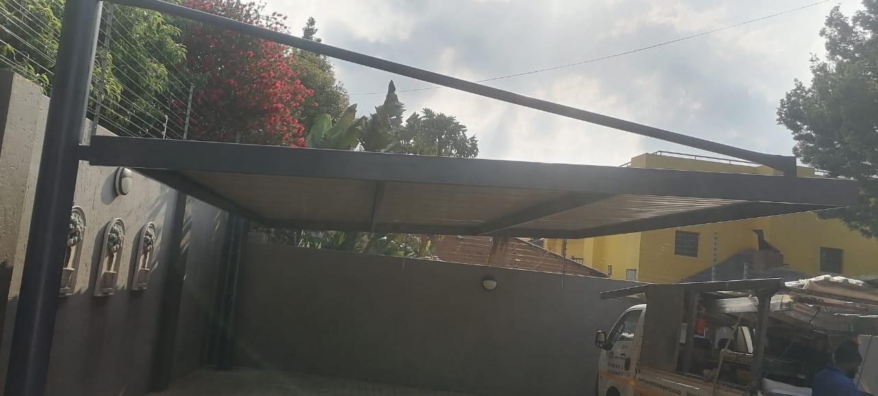 Double Cantilever Steel Carport