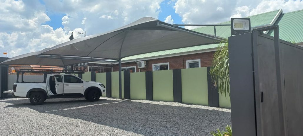 Commercial Cantilever Shadenet Carport